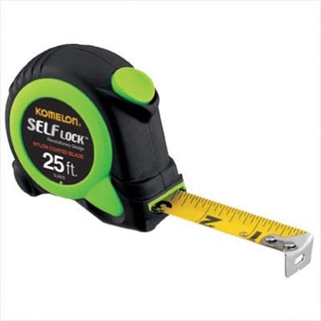 Komelon Komelon USA 416-SL2825 Hi Vis Green 1 Inch X 25' Self Locking Tape Measure 416-SL2825